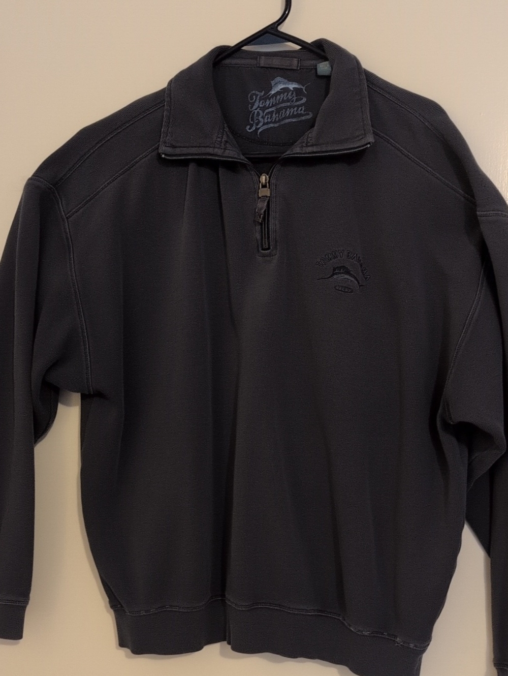 Tommy Bahama Black Quarter-Zip Pullover